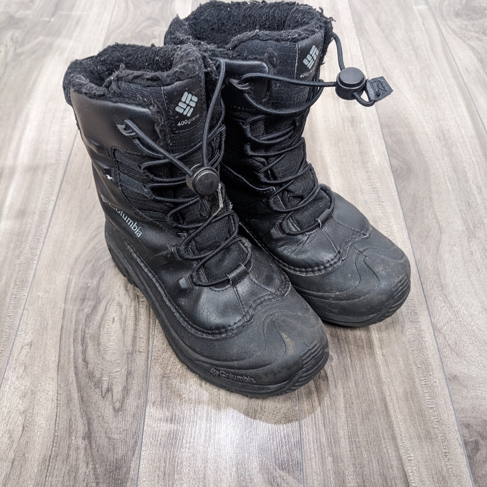 Columbia Boys Winter Boots Black Size 5